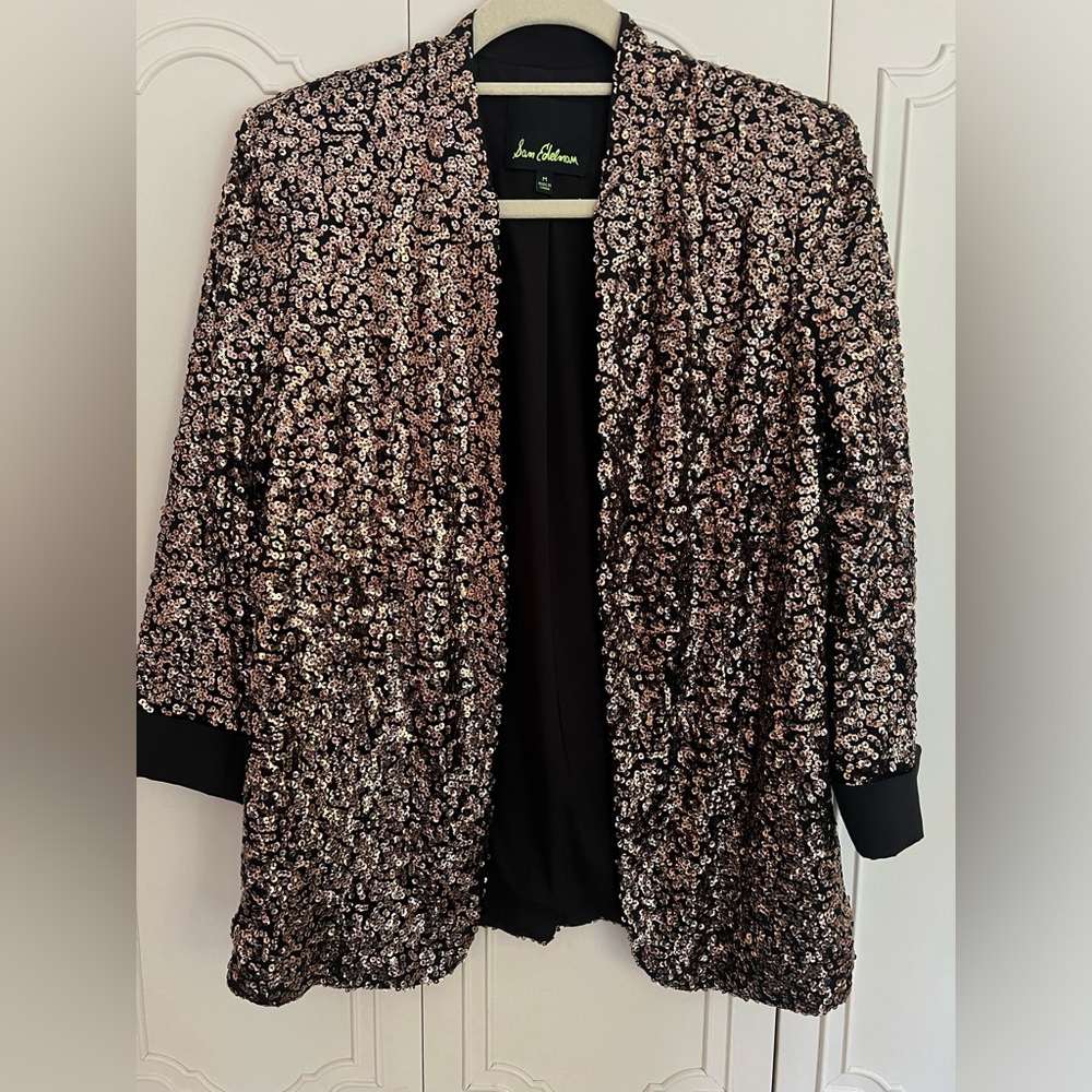 Sam Edelman Gold Sequin Blazer